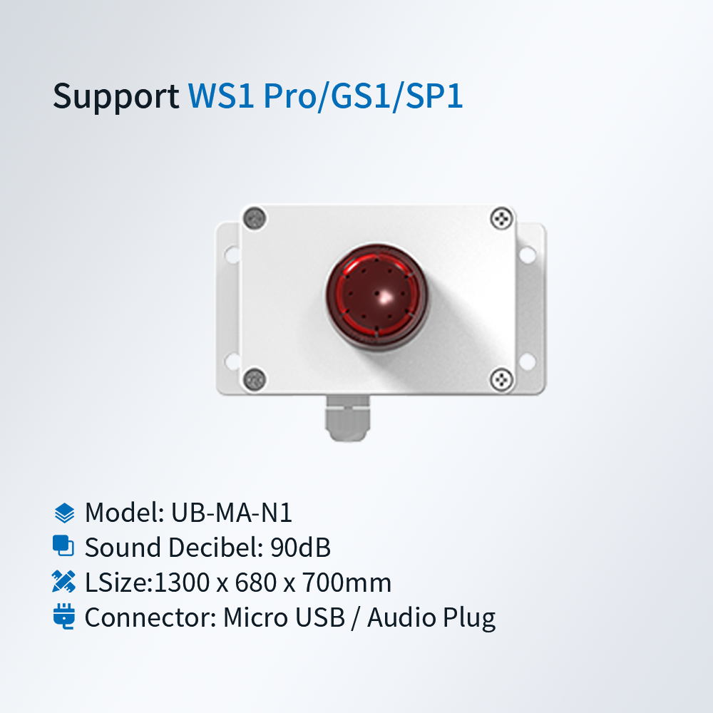 RS485 Light and Siren Alarm UB-MA-N1-USB/UB-MA-N1-Audio
