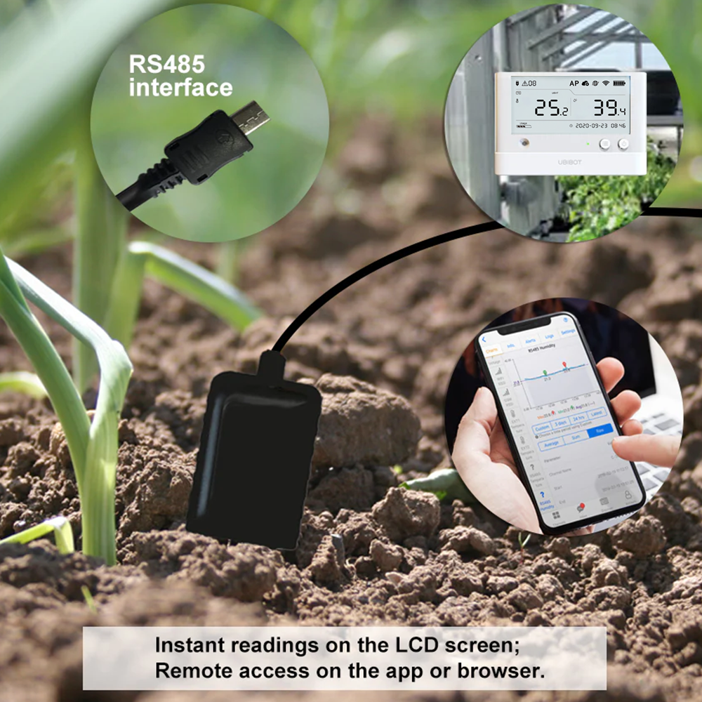 Soil Temperature and Moisture Sensor