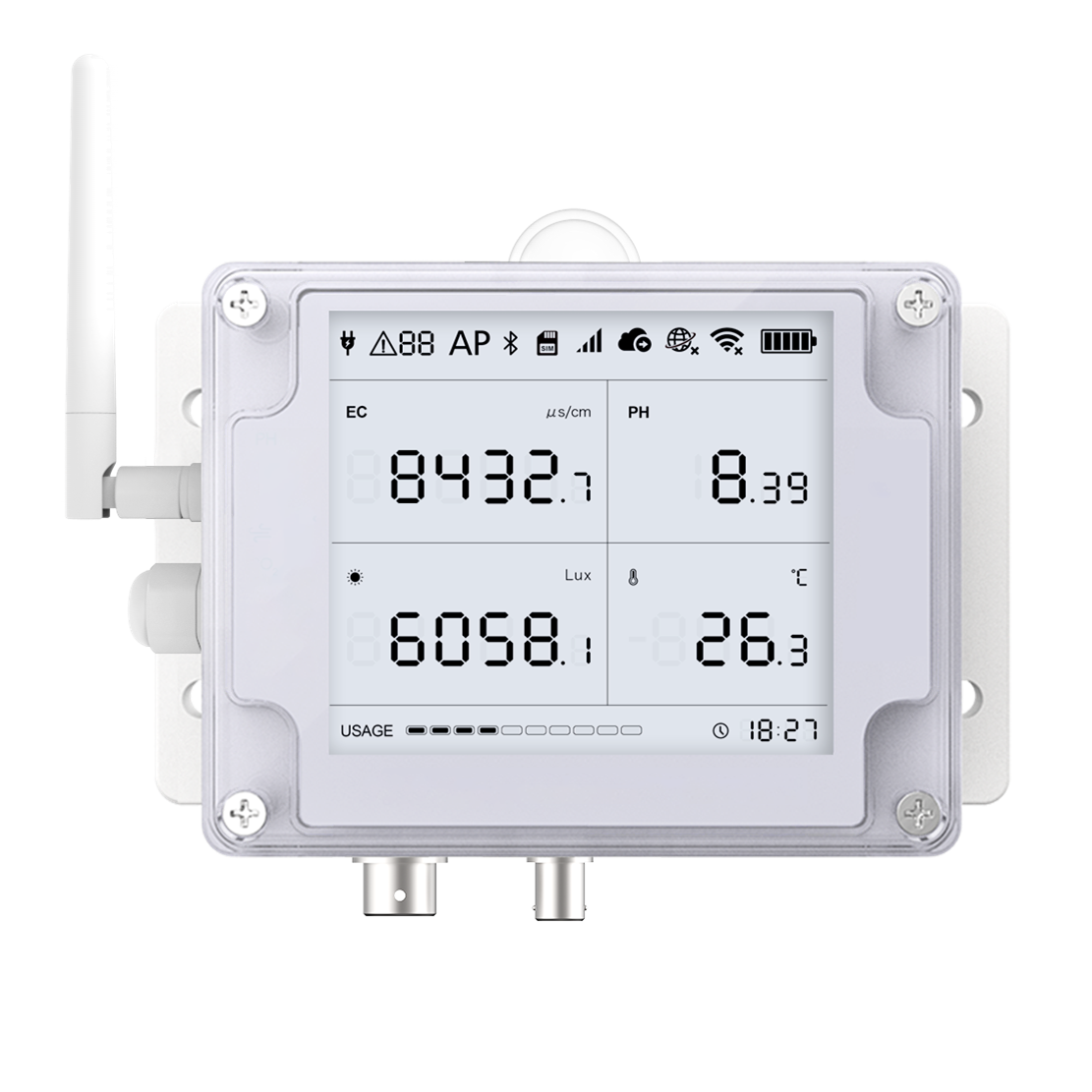 Ubibot GS2 EC PH Monitor--2.4GHz WiFi